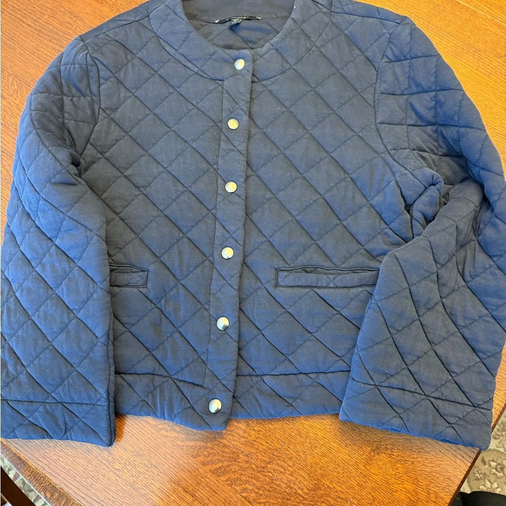 Banana Republic Navy Quilted Jacket